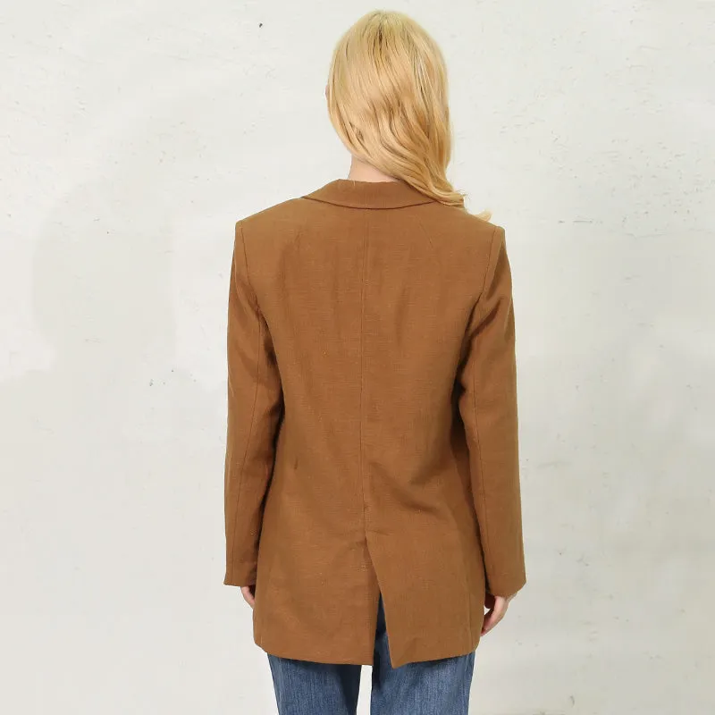100% Pure Ramie Female Jackets