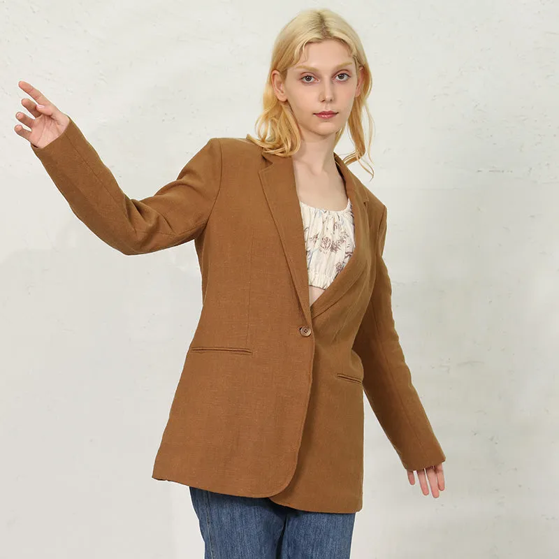 100% Pure Ramie Female Jackets