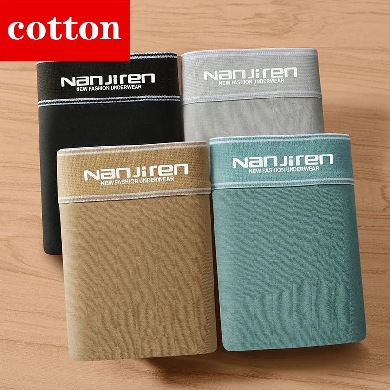 4pcs   Boxer Cotton Shorts