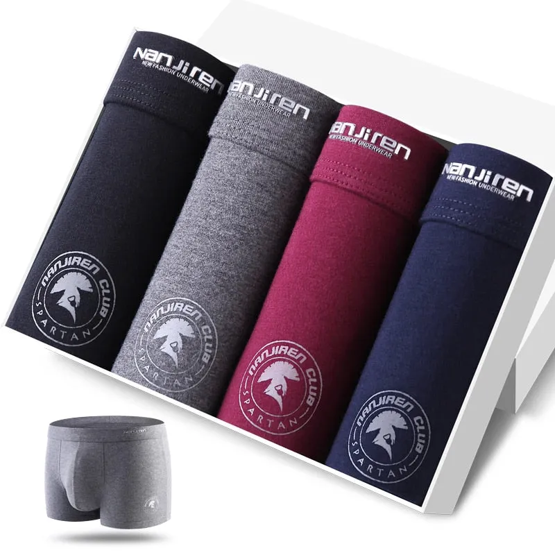 4pcs   Boxer Cotton Shorts
