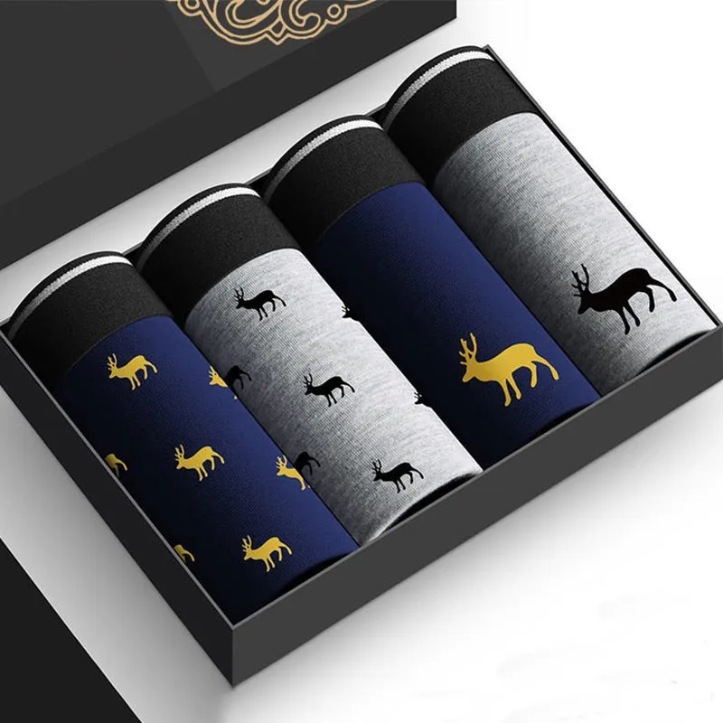 4pcs   Boxer Cotton Shorts