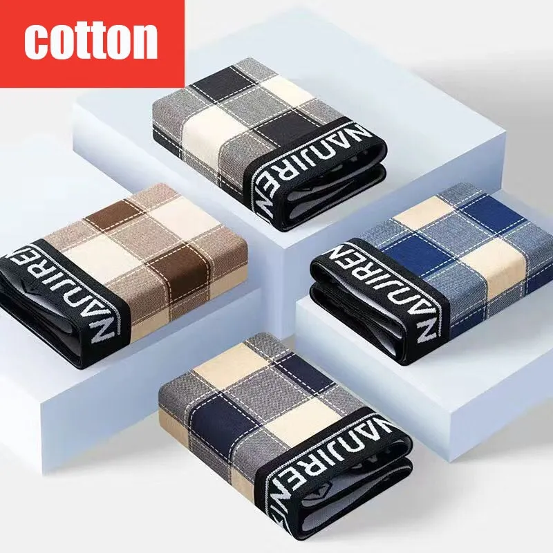 4pcs   Boxer Cotton Shorts