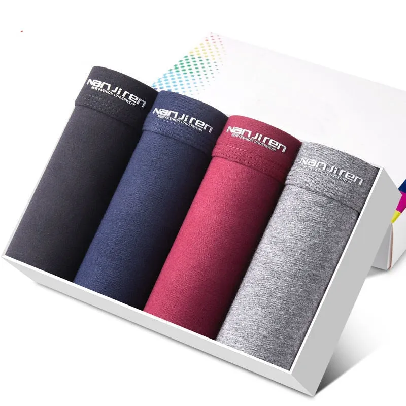 4pcs   Boxer Cotton Shorts