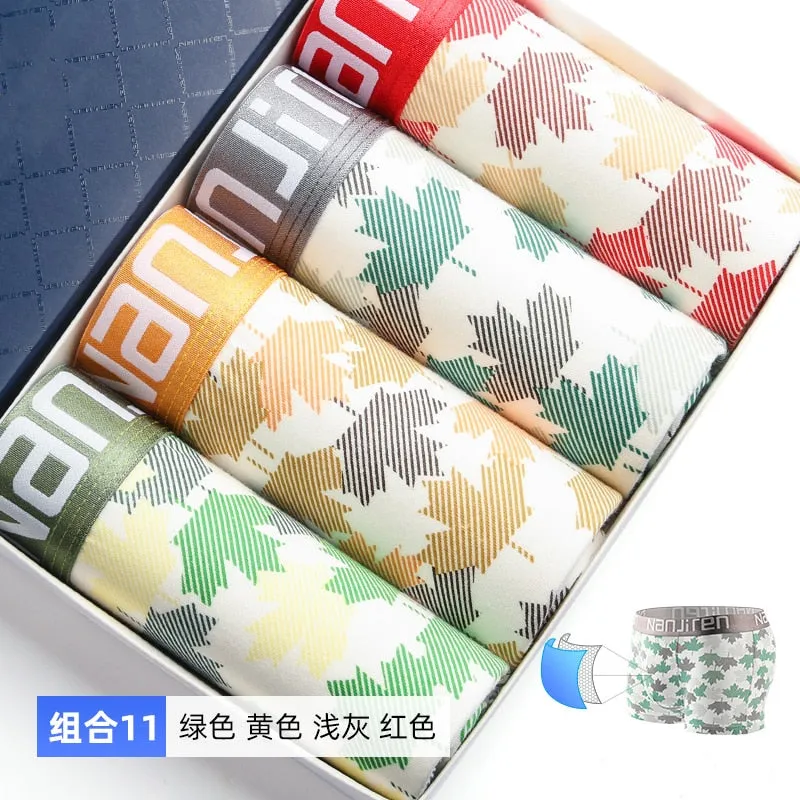 4pcs   Boxer Cotton Shorts