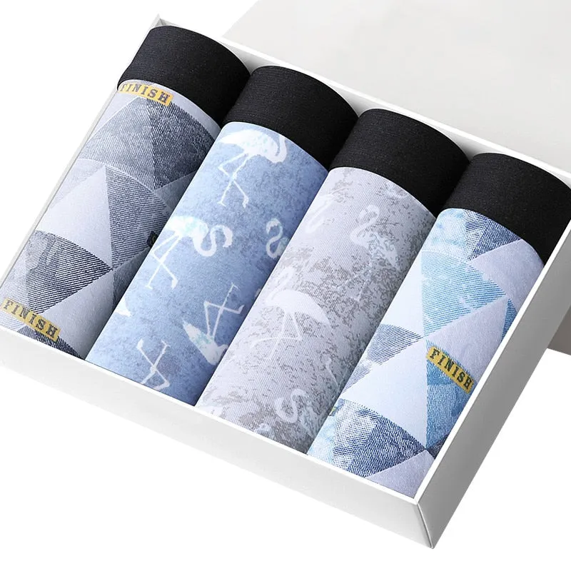 4pcs   Boxer Cotton Shorts