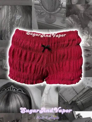 Aveline Cherry Ruched Bloomer Shorts