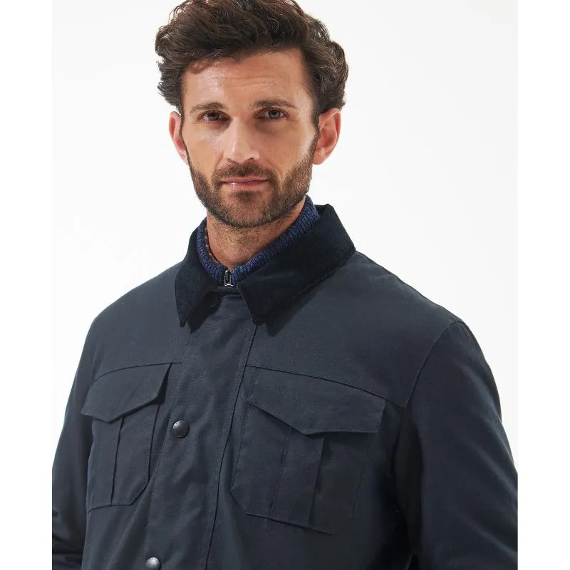 Barbour Spen Mens Wax Jacket - Navy