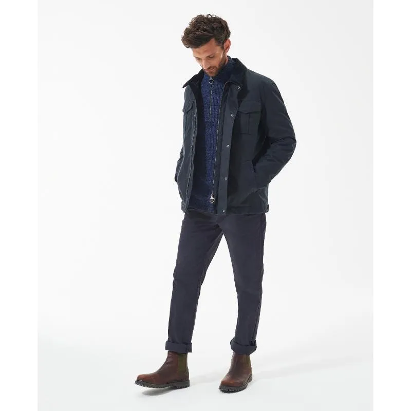 Barbour Spen Mens Wax Jacket - Navy