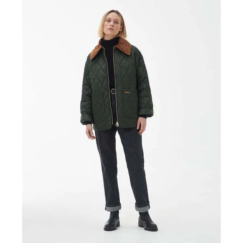 Barbour Woodhall Ladies Quilt Jacket - Sage/Ancient