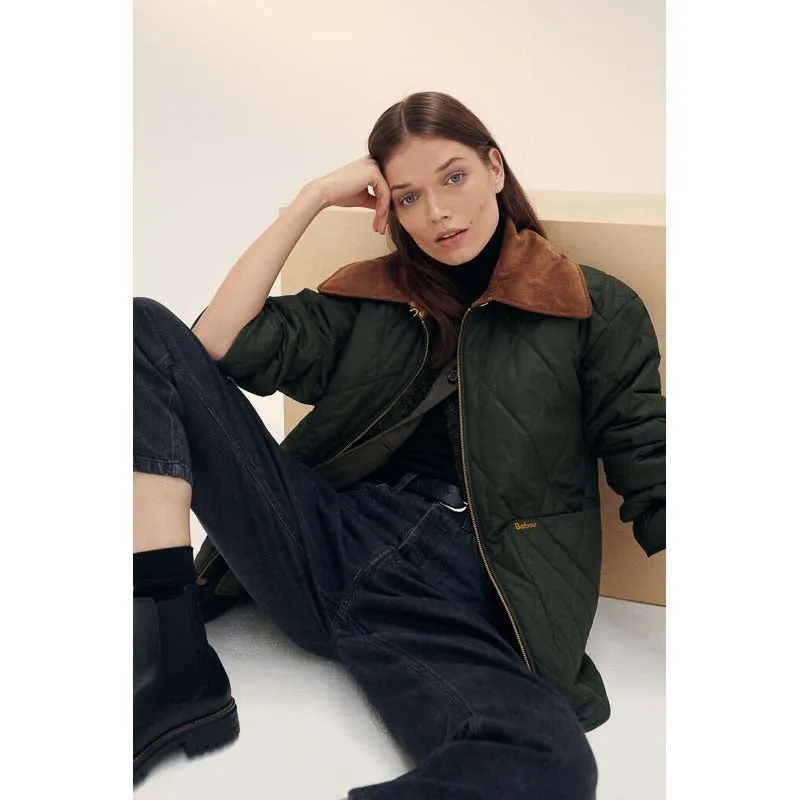 Barbour Woodhall Ladies Quilt Jacket - Sage/Ancient