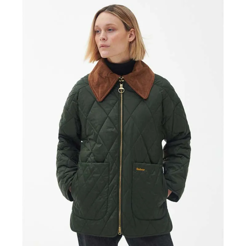 Barbour Woodhall Ladies Quilt Jacket - Sage/Ancient