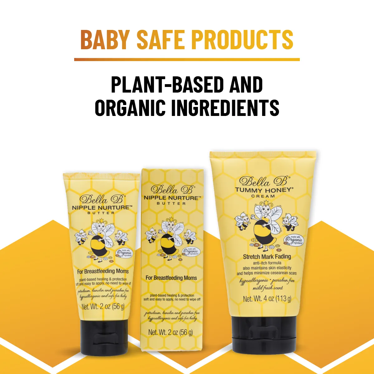 Bella B Bundle - Nipple Nurture Butter 2 oz and Tummy Honey Cream 4 oz
