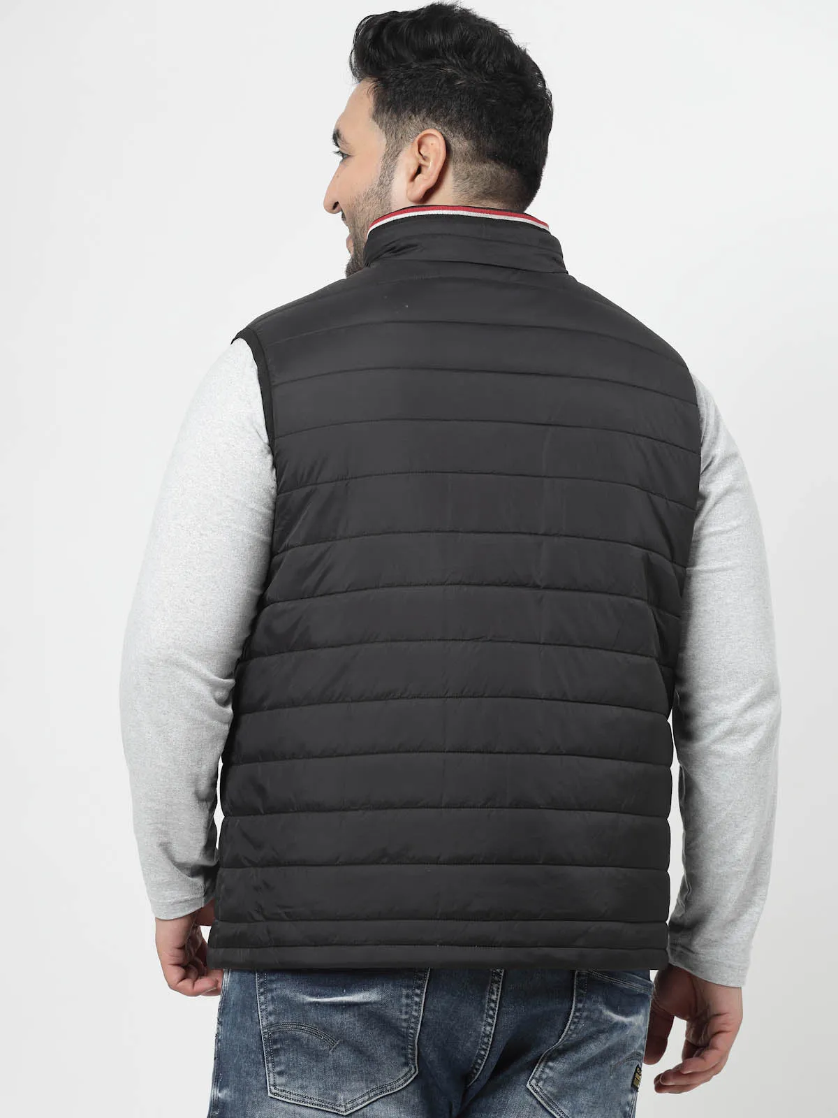 Black Sleeveless Puffer Jacket
