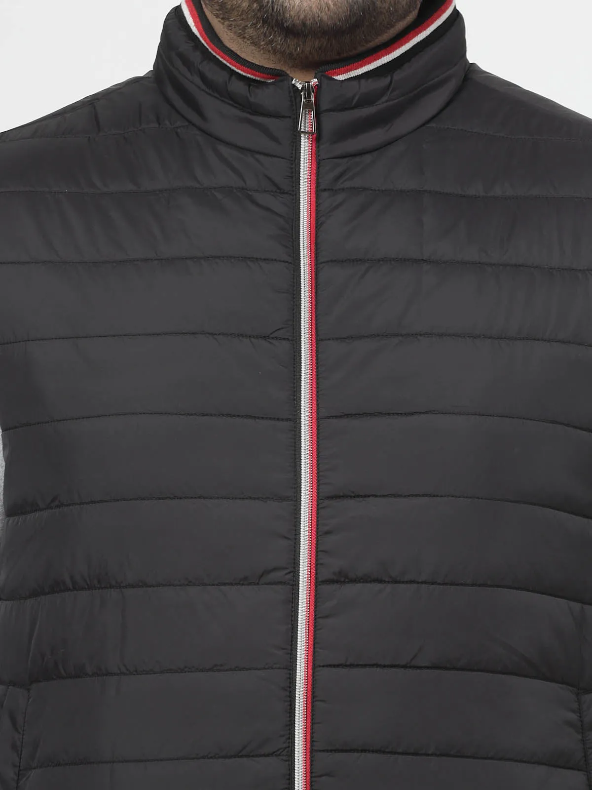 Black Sleeveless Puffer Jacket
