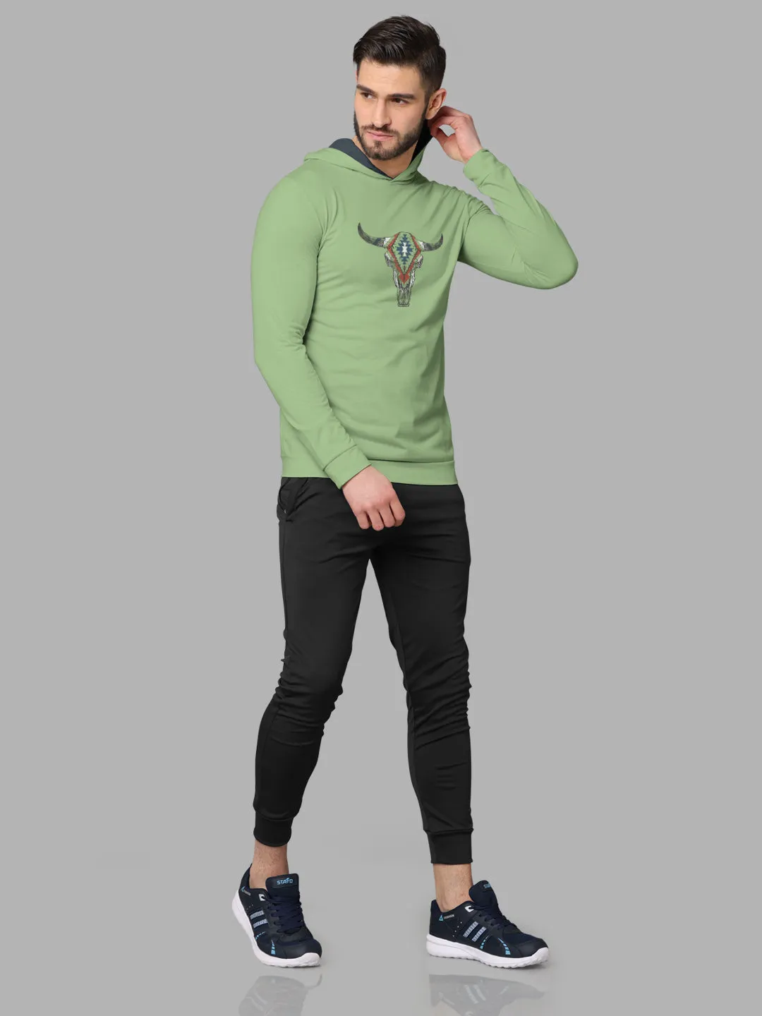 Bullmer Mens Loopknit Hooded T Shirt By Hellcat Pack of 2