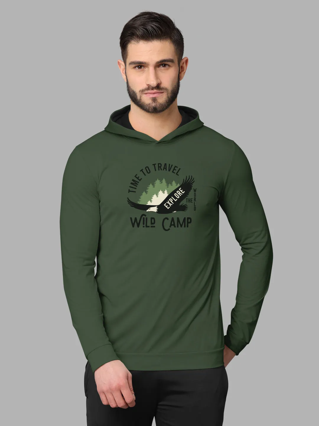 Bullmer Mens Loopknit Hooded T Shirt By Hellcat Pack of 2