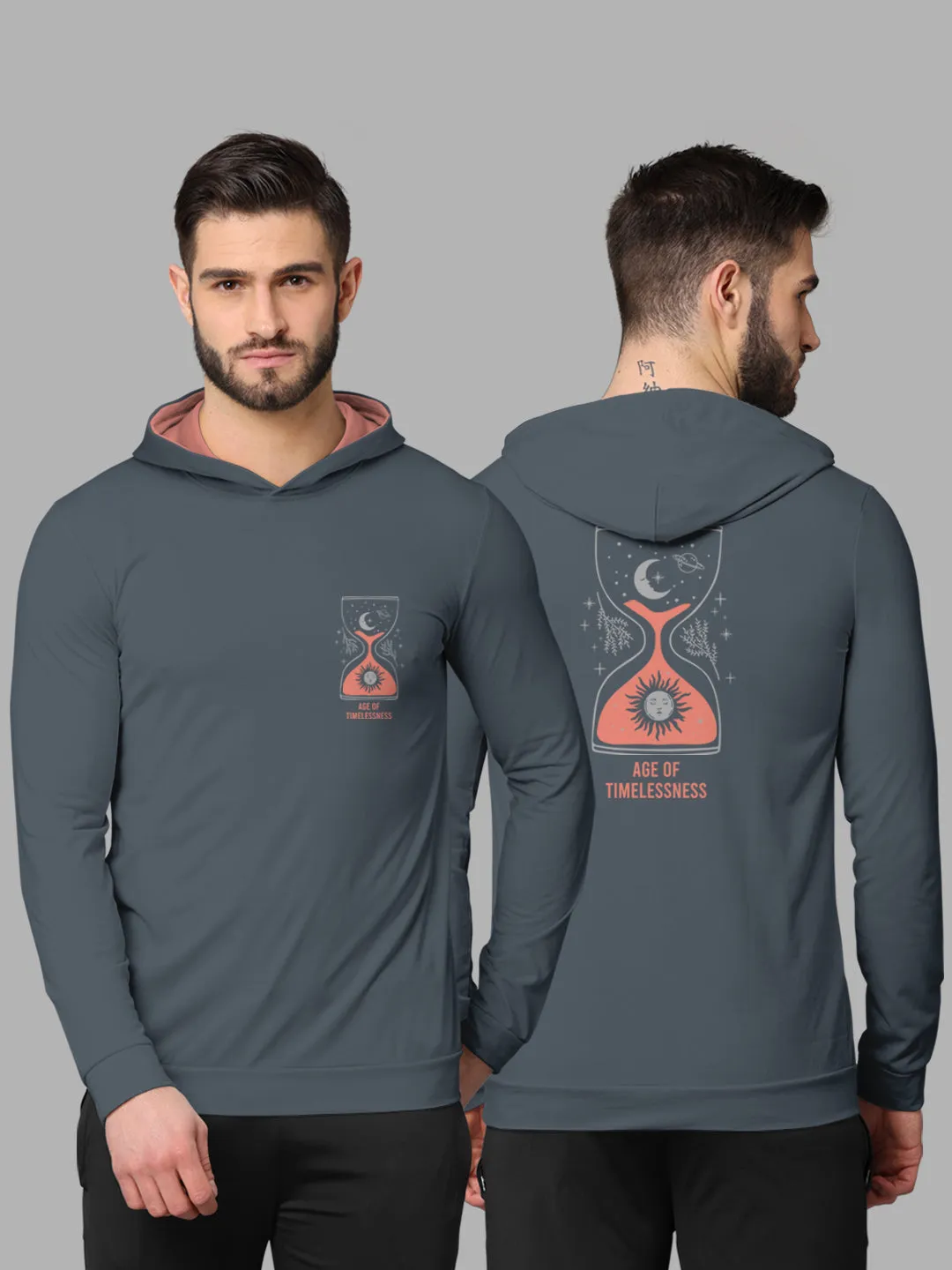Bullmer Mens Loopknit Hooded T Shirt By Hellcat Pack of 2
