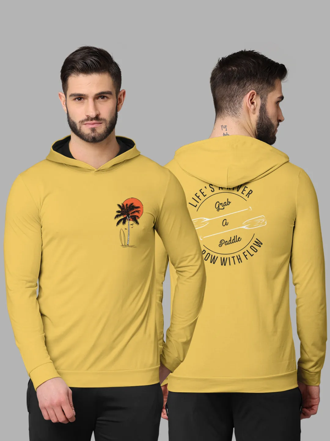 Bullmer Mens Loopknit Hooded T Shirt By Hellcat Pack of 2
