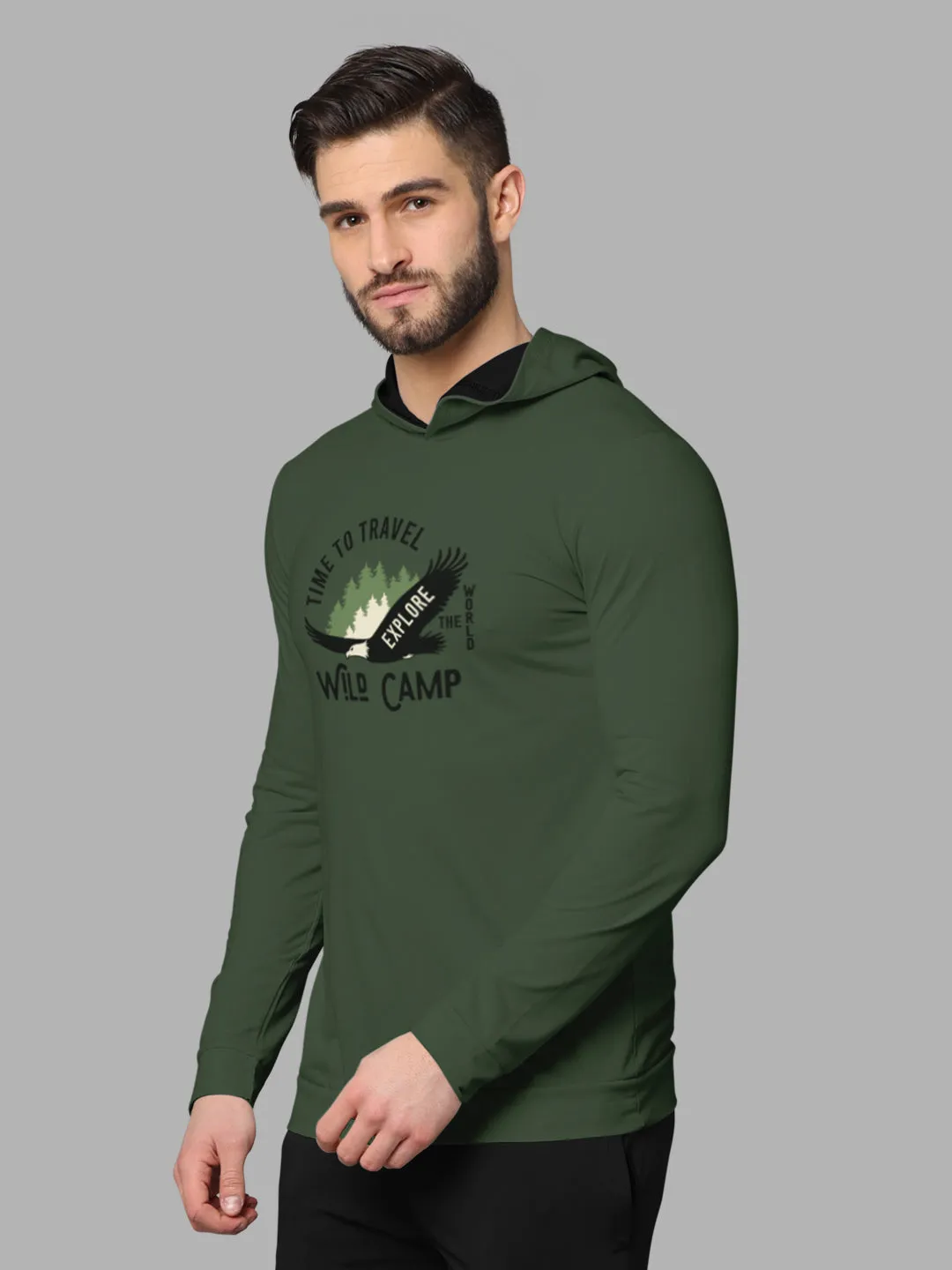 Bullmer Mens Loopknit Hooded T Shirt By Hellcat Pack of 2
