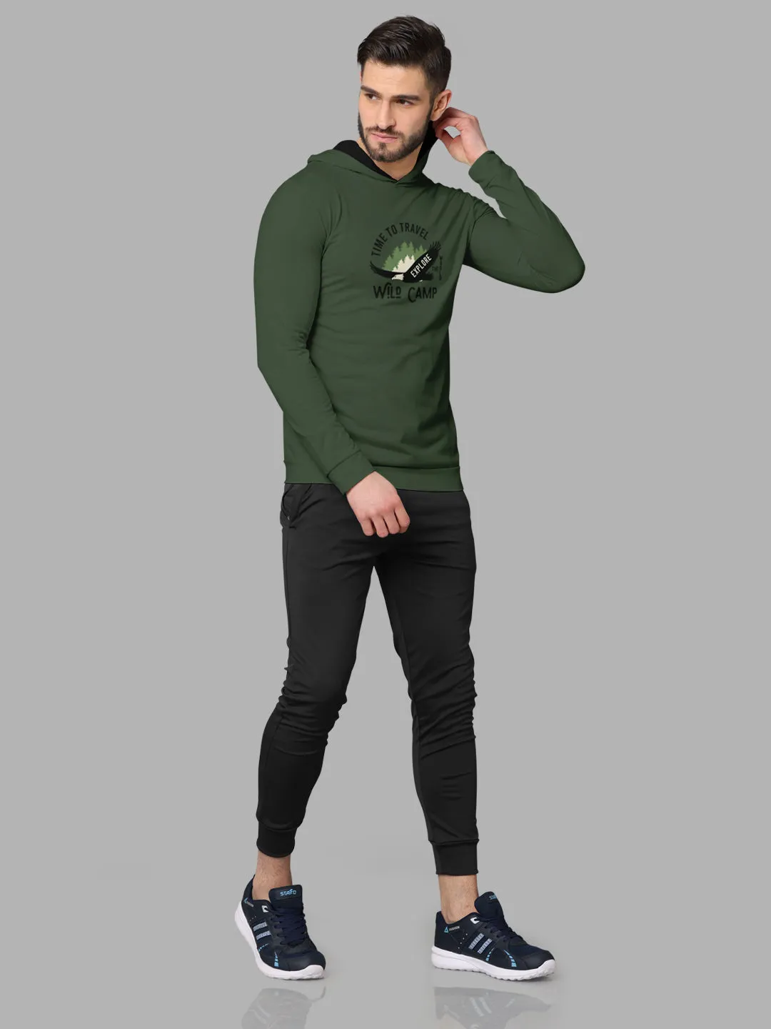 Bullmer Mens Loopknit Hooded T Shirt By Hellcat Pack of 2