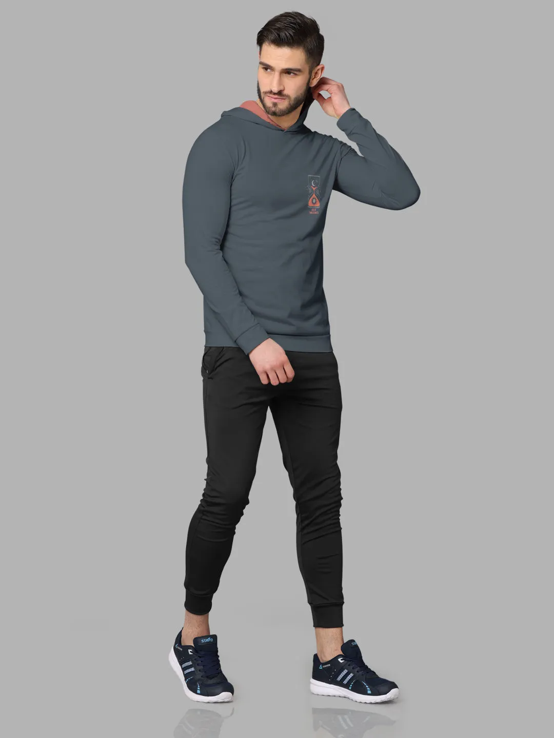 Bullmer Mens Loopknit Hooded T Shirt By Hellcat Pack of 2