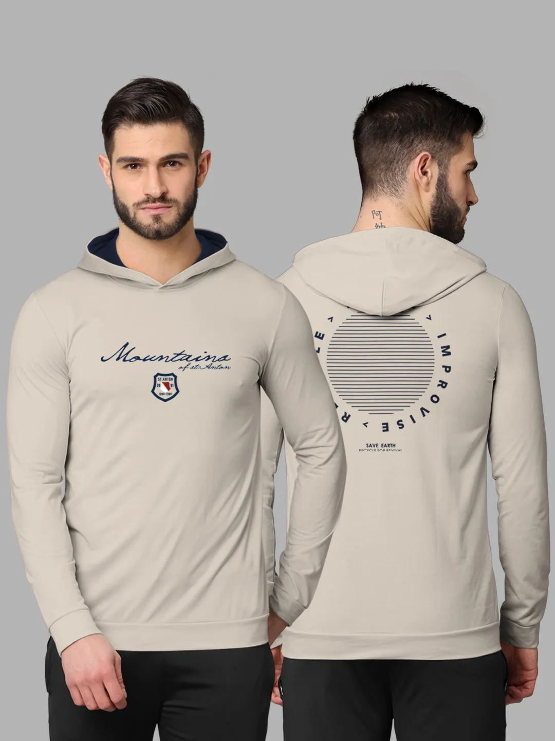 Bullmer Mens Loopknit Hooded T Shirt By Hellcat Pack of 2
