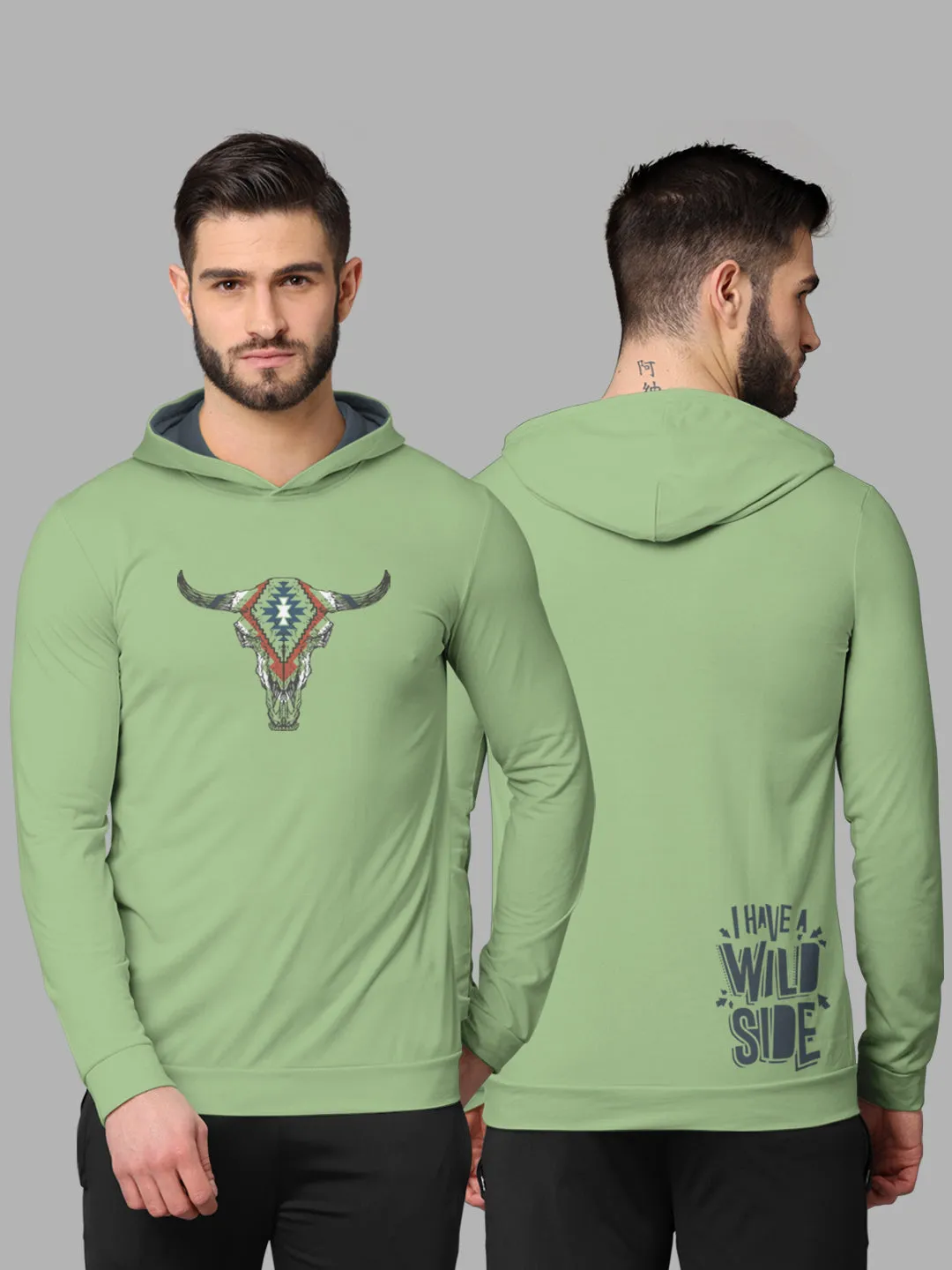 Bullmer Mens Loopknit Hooded T Shirt By Hellcat Pack of 2