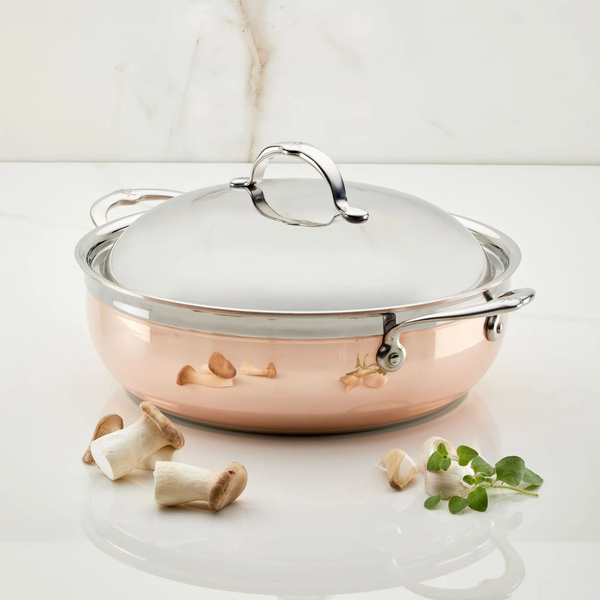 Copper Induction Dutch Oven, 5-Quart