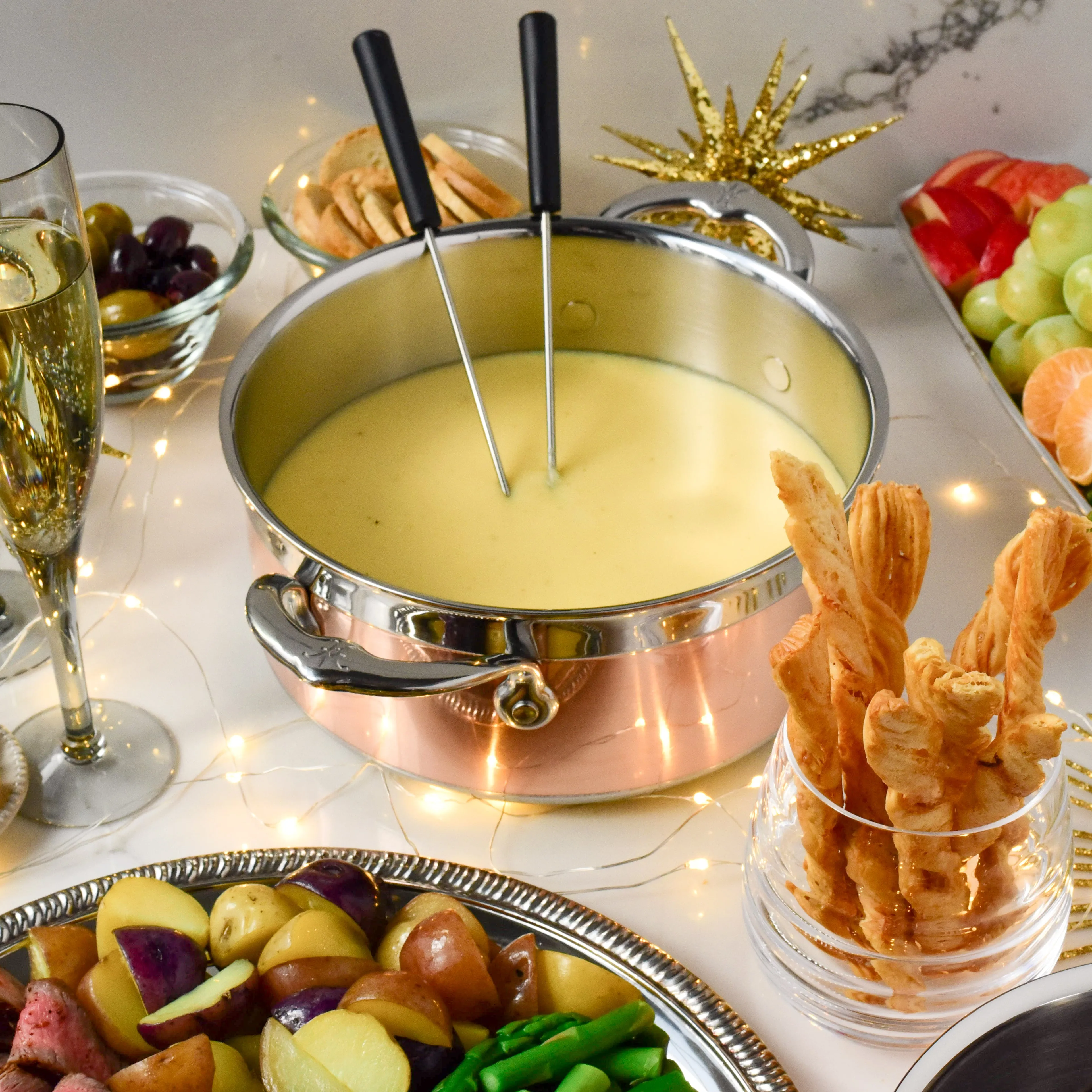 Copper Induction Soup Pot, 3-Quart