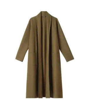 Eileen Fisher High Collar Long Jacket