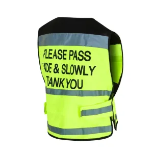 Equisafety Hi Viz Waistcoats Pass Wide & Slowly For Air Jackets