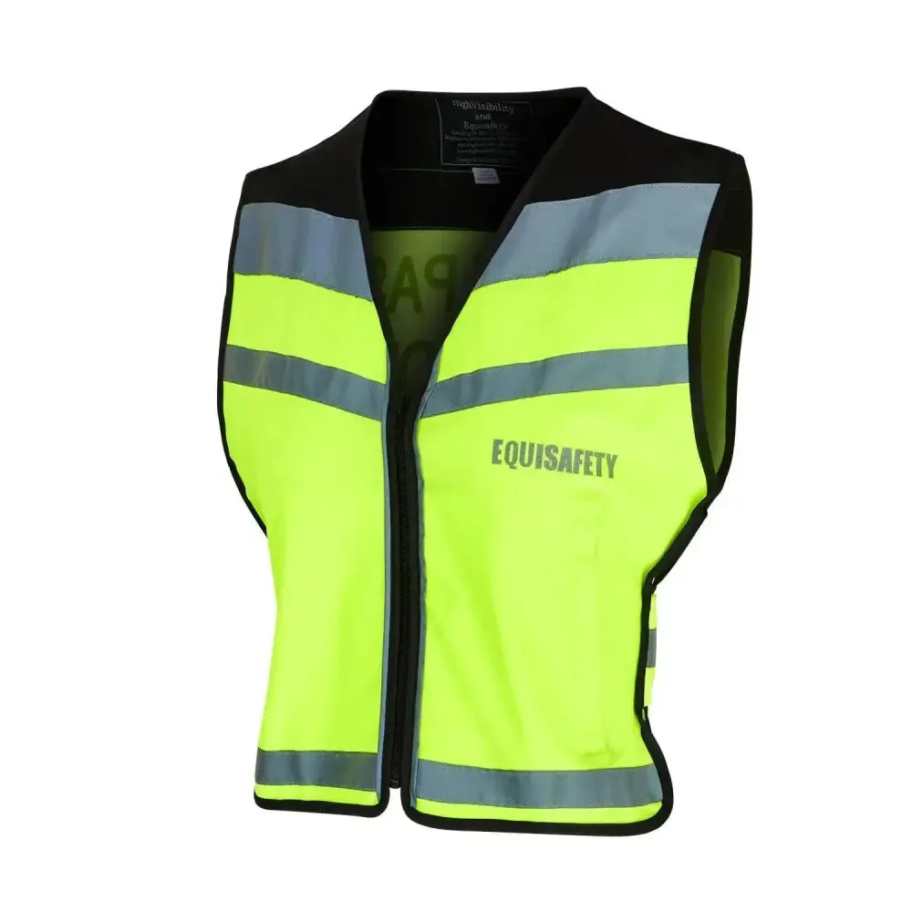 Equisafety Hi Viz Waistcoats Pass Wide & Slowly For Air Jackets