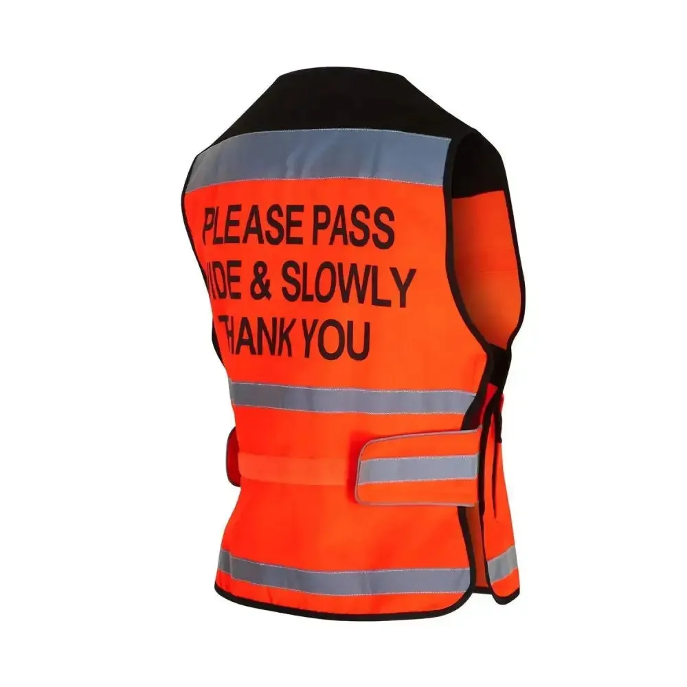 Equisafety Hi Viz Waistcoats Pass Wide & Slowly For Air Jackets