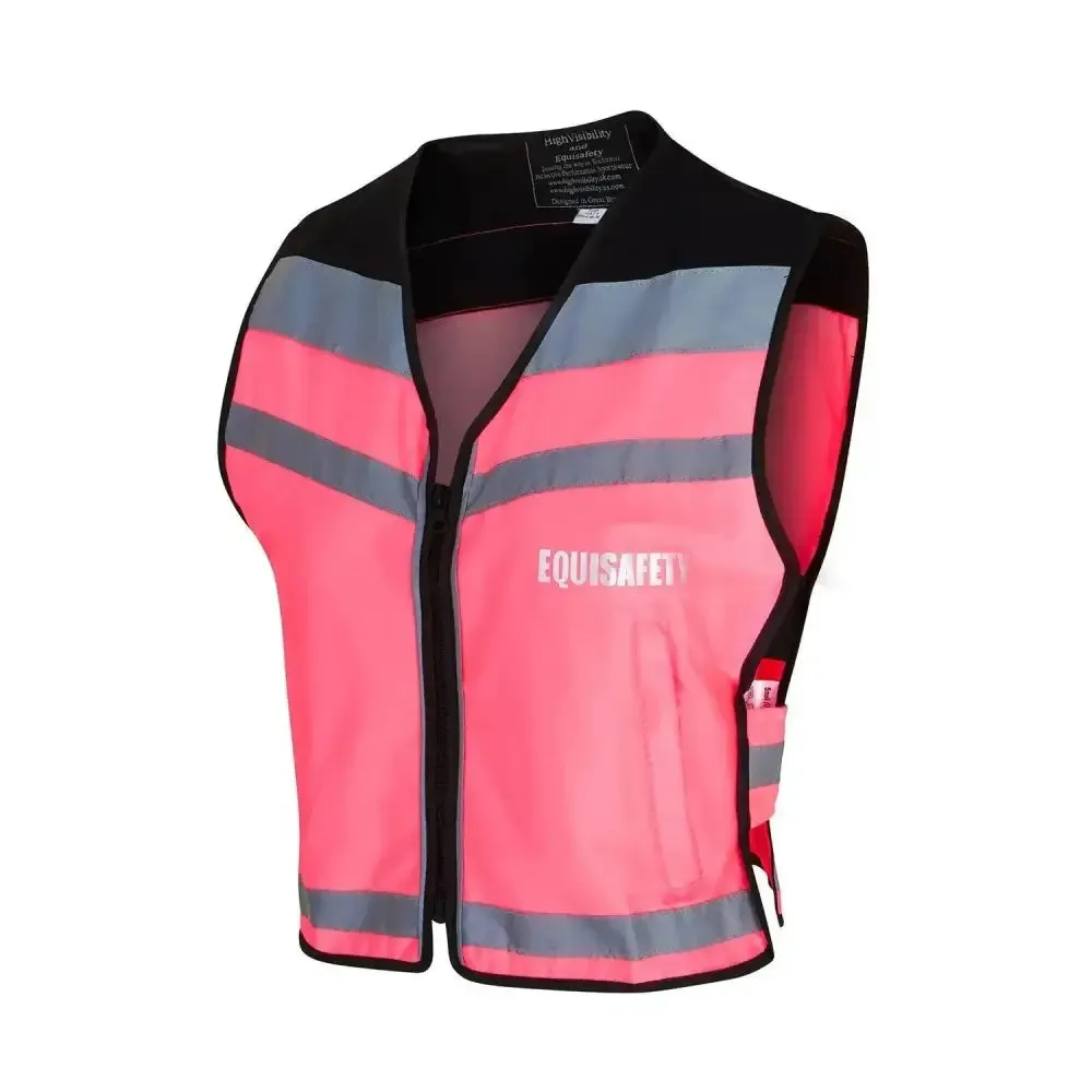 Equisafety Hi Viz Waistcoats Pass Wide & Slowly For Air Jackets