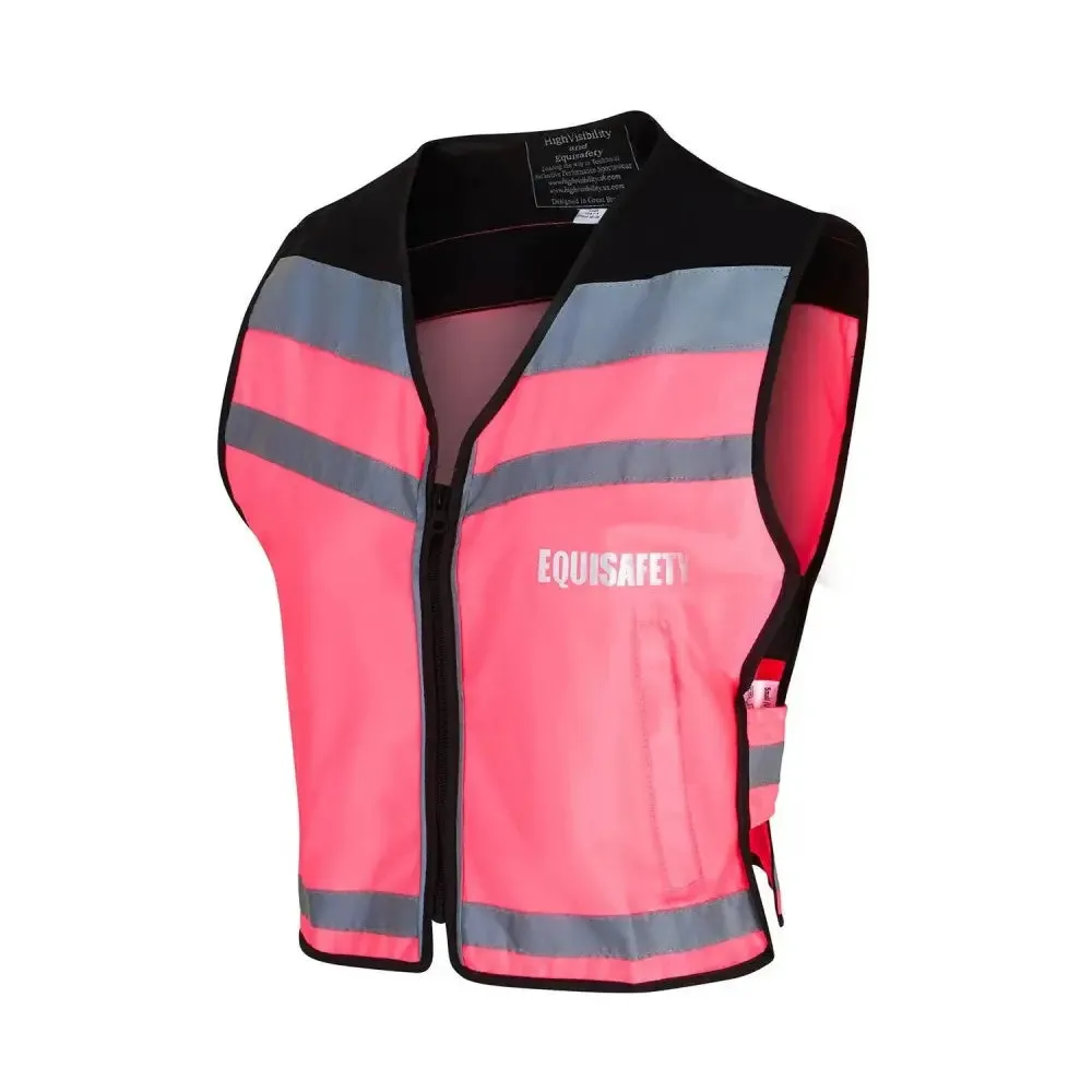 Equisafety Hi Viz Waistcoats Pass Wide & Slowly For Air Jackets