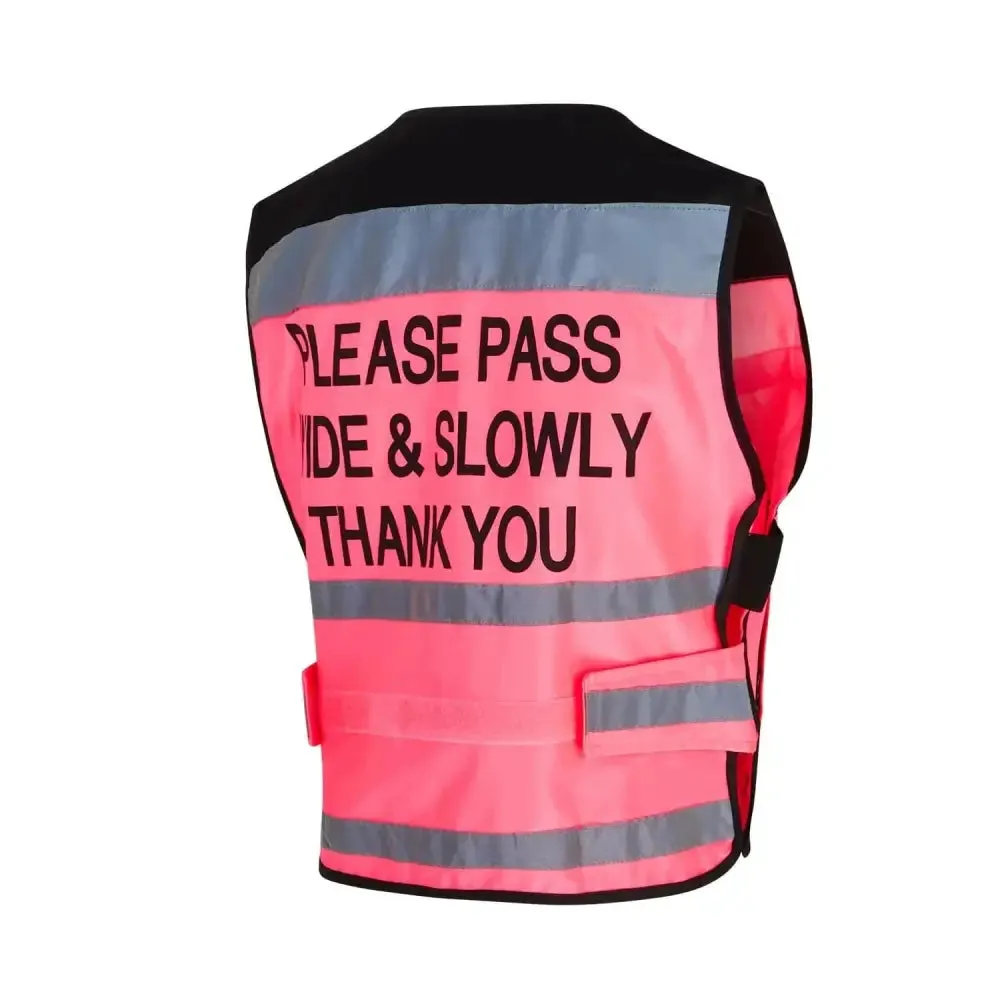 Equisafety Hi Viz Waistcoats Pass Wide & Slowly For Air Jackets