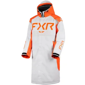 FXR Mens Warm-Up Coat Snowmobile Jacket White Hex/Orange