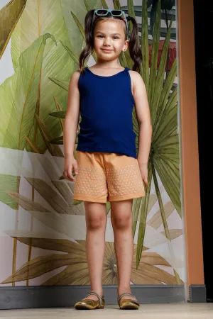 Girls Blue Sleeveless Top