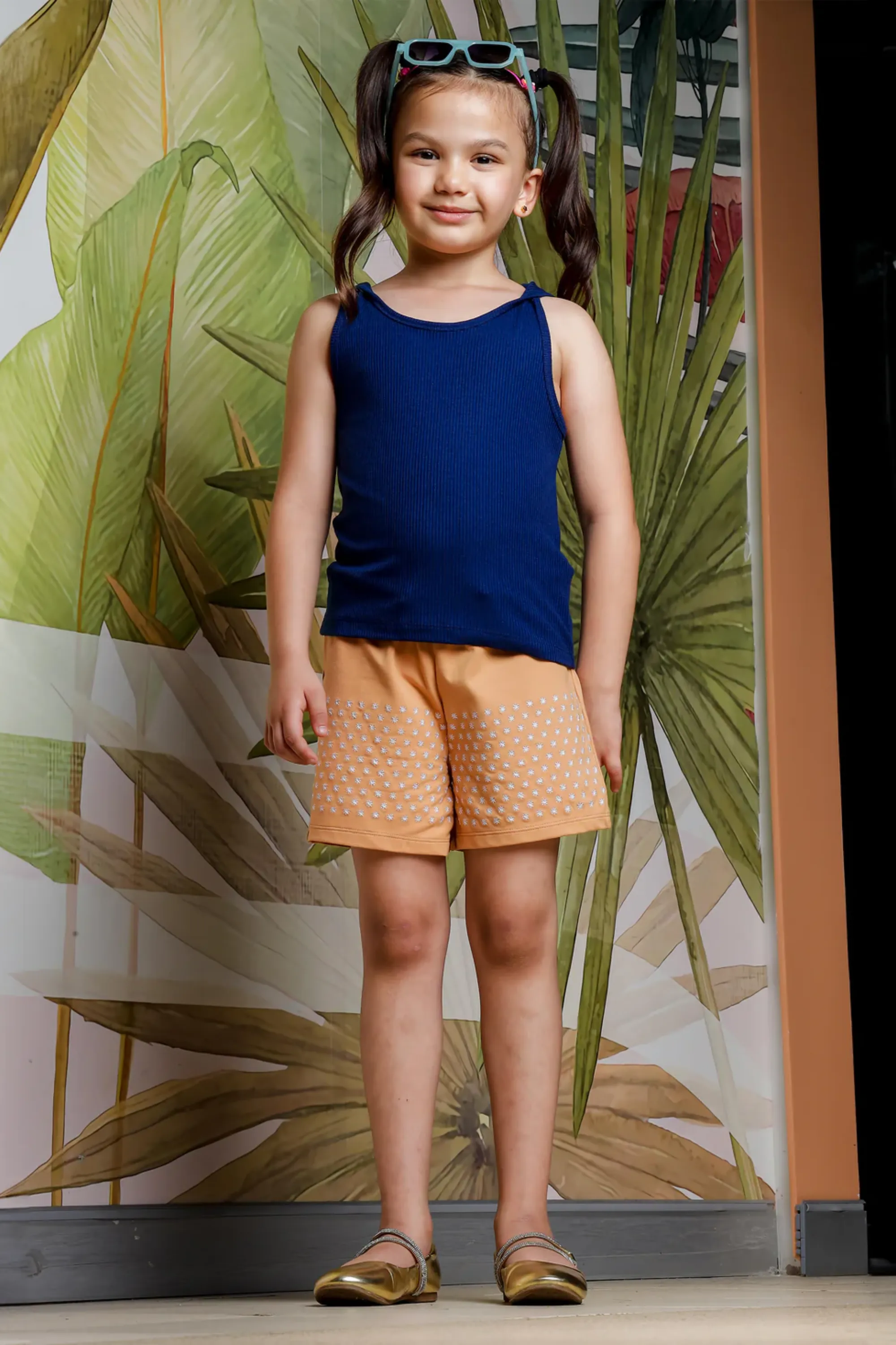 Girls Blue Sleeveless Top