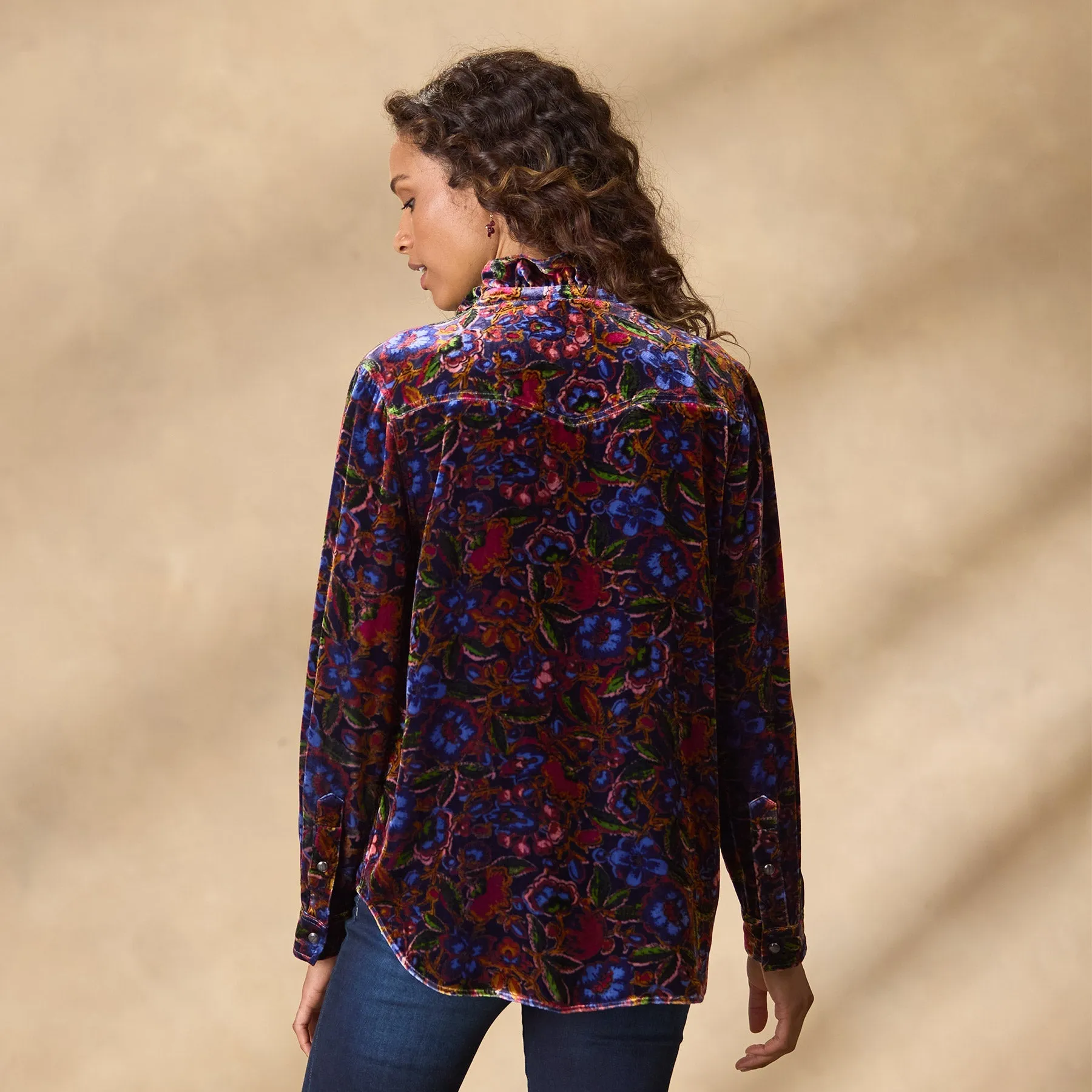 Gretel Floral Velvet Shirt
