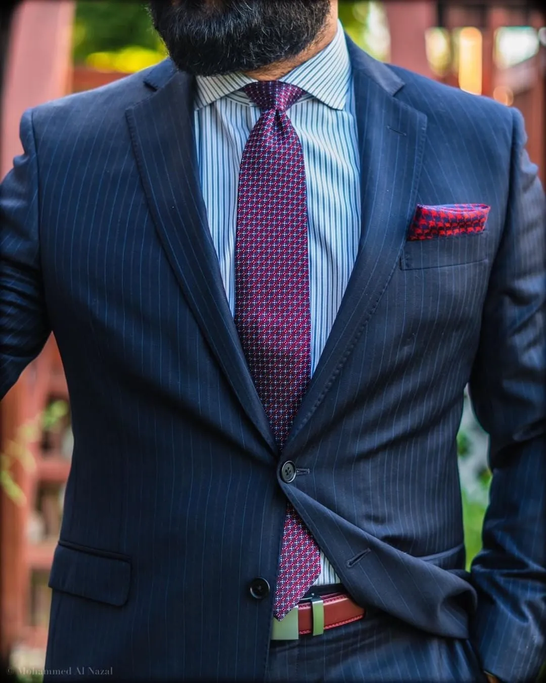Guilford Abstract Silk Tie, Burgundy / Blue