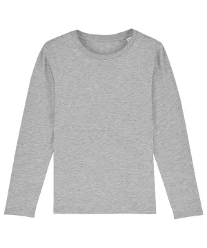Heather Grey - Mini hopper long sleeve kids t-shirt (STTK907)