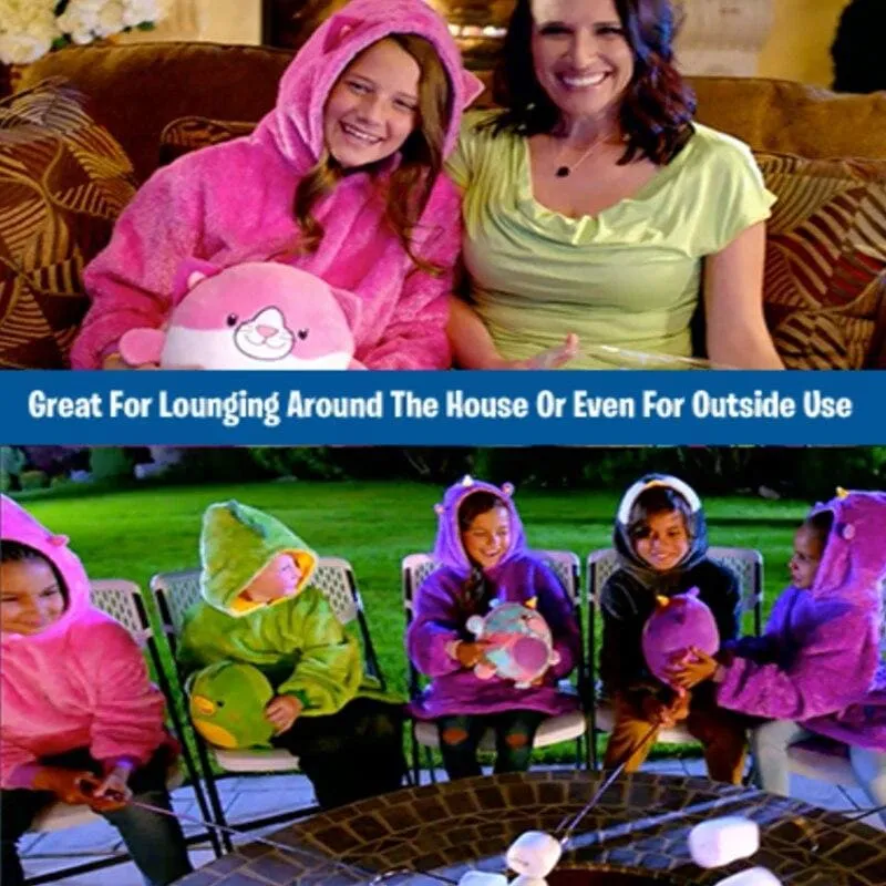 Hooded Wearable Blanket  For Kids