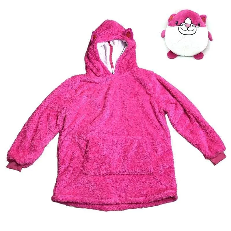 Hooded Wearable Blanket  For Kids