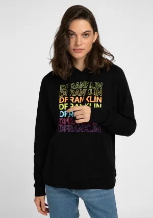 Hoodie Rainbow Female Black