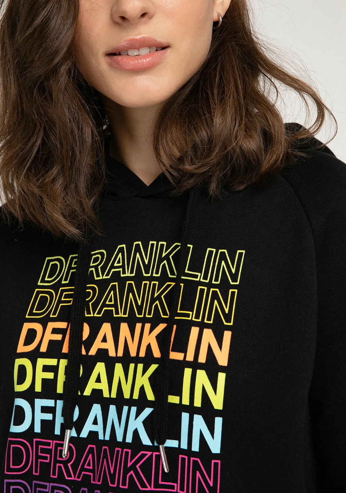 Hoodie Rainbow Female Black