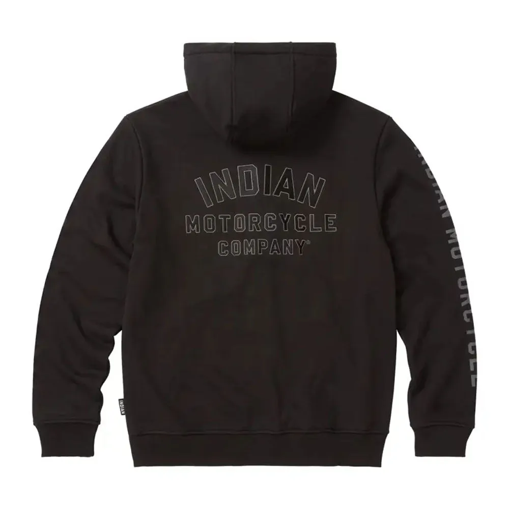Indian Motorcycle Mens Embroidered Hoodie Black