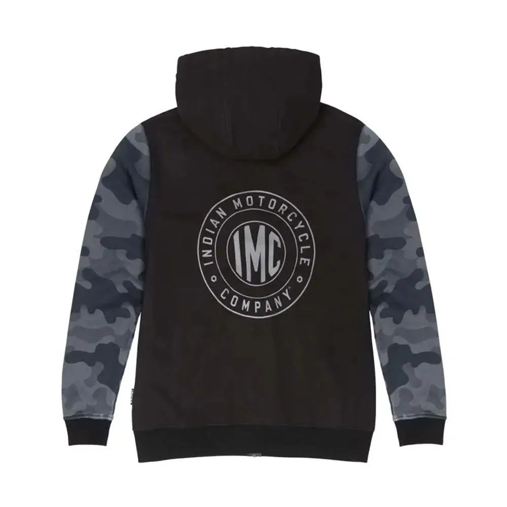 Indian Motorcycle  Mens IMC Camo Hoodie Warm Soft Comfortable Casual Black