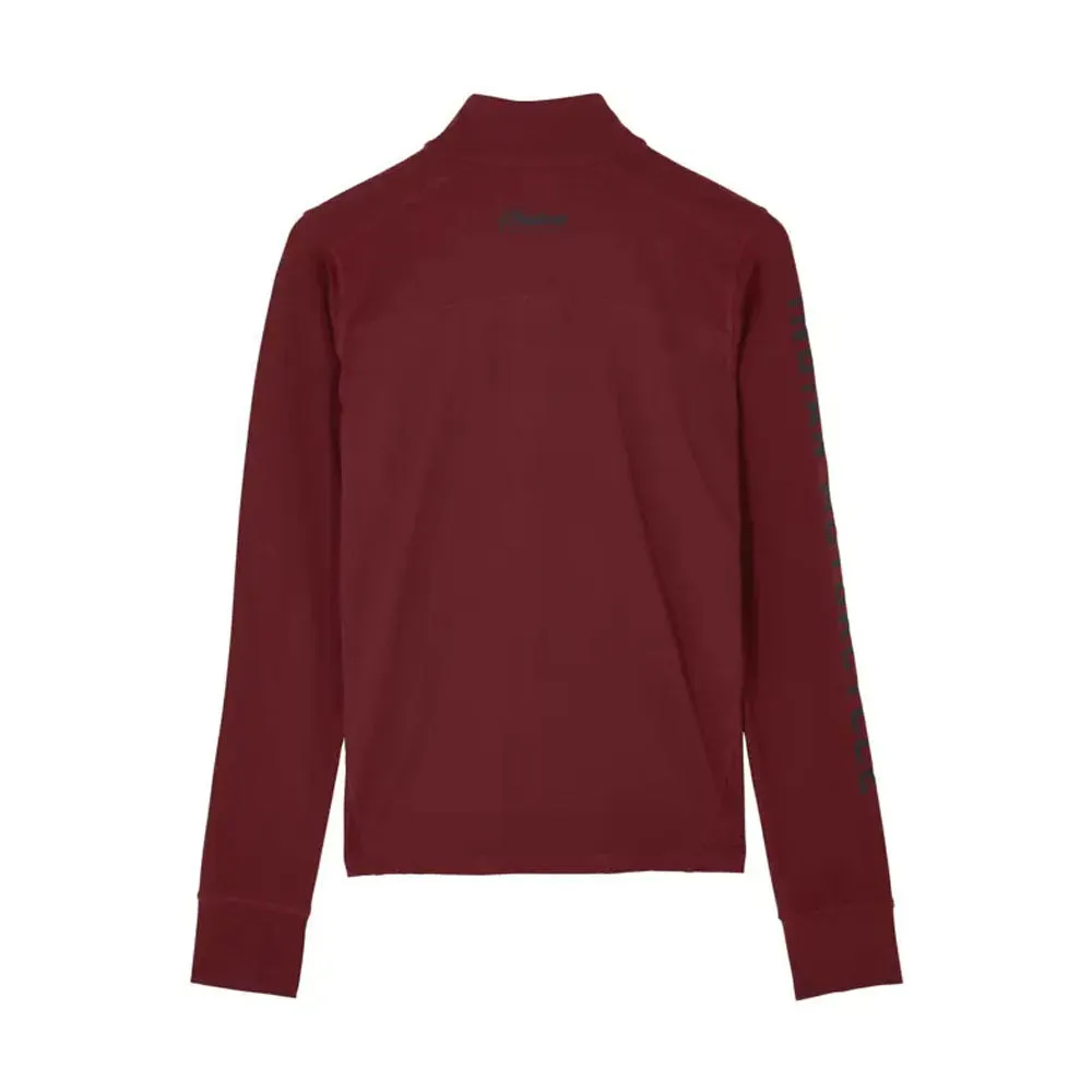 Indian Motorcycle  Mens Sleeve Printed Athlete Quarter Zip Warm Comfy Casual Port
