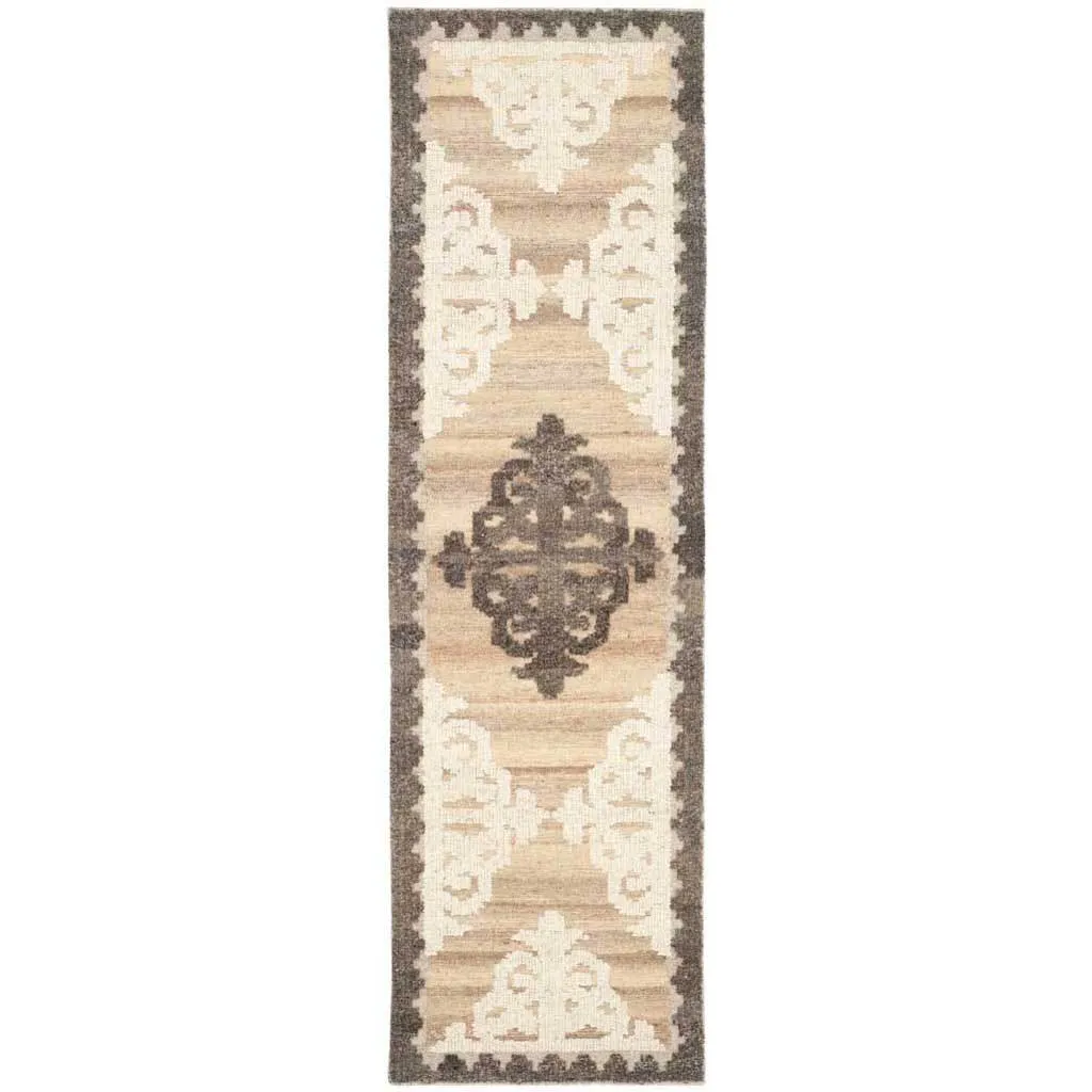 Kenya Brown/Charcoal Runner Rug